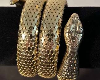 Vintage T Whiting Avis Co Serpent Snake Bracelet 