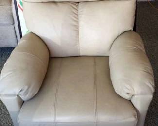 Leather Style Manual Recliner