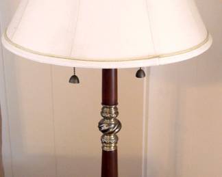 Tall Wood Metal Lamp