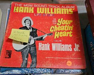 HANK WILLIAMS RECORD ALBUM