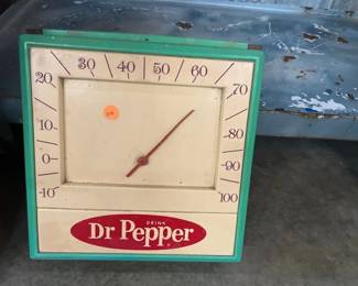 VINTAGE DR PEPPER THERMOMETER