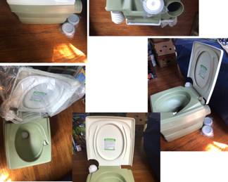 Vtg SEARS Pak-A-Potti Portable TOILET 6 73621 Camping Boating NEW NEVER USED