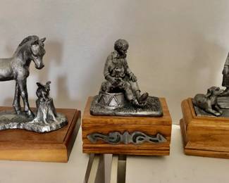 Michael Ricker Pewter Figurines, Michael Ricker PEWTER FIGURINES Includes COA (Certificate of Casting) from RICKER-BARTLETT CASTING STUDIO