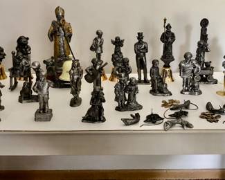 Michael Ricker Pewter Figurines, Michael Ricker PEWTER FIGURINES Includes COA (Certificate of Casting) from RICKER-BARTLETT CASTING STUDIO