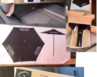 7’ NUTRL VODKA Seltzer Patio Outdoor Umbrella 7 Ft NUTRL Promo Bar Decor BLACK NEW NEVER OPENED