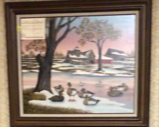 Several H Hargrove Paintings - mostly Ducks / Wiildlife