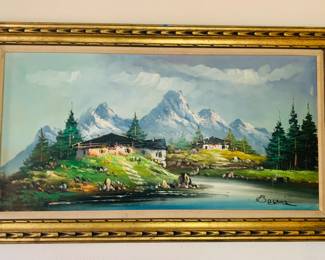 Mountain Oil Painting