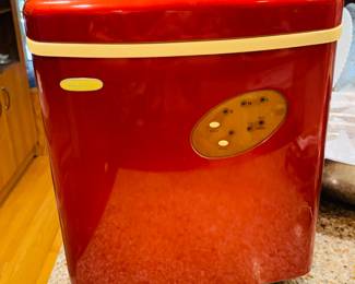 Red Tabletop Icemaker
