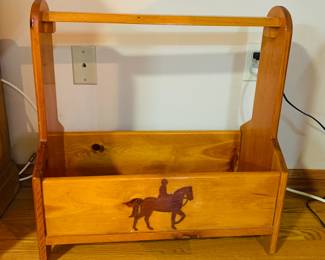 Large Western Grooming Tote w/Cowboy