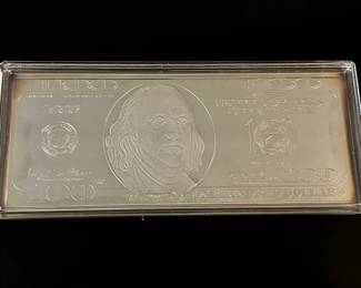4 oz Silver Bar  $150