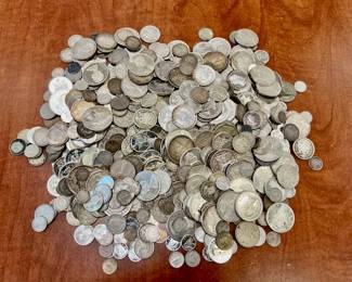                182.85 oz of worldwide coin silver money.                                                  
ALL SOLD IN ONE LOT FOR 90% SILVER VALUE!   
                                    Entire Lot  $5500.00                        