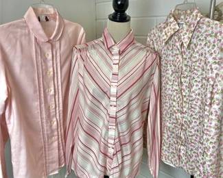 Vintage Long Sleeve Button-up Blouses - Devon, Alice Stuart and Shapely