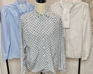 Vtg Long Sleeve Button-up Blouses - Rhoda Lee, Robert Arthor & Country Suburbans