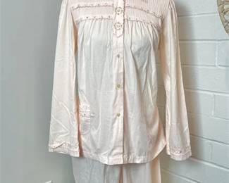 Vintage Donnie Reb Barbizon Feathaire 2 pc. Size 14 Pajama Set