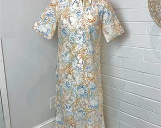 Vintage Lanvin Printed Shirt Dress