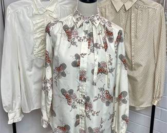 Vtg Long Sleeve Button-up Blouses - Evan-Picone, California Talls & Unbranded