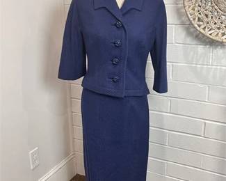 Vintage Halle Bros. Carlson Jacket and Skirt Two Piece Suit Set