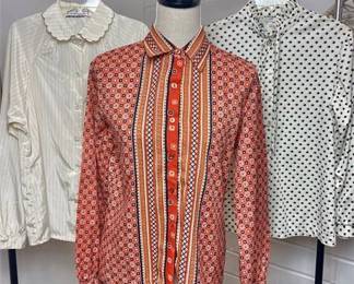 Vintage Long Sleeve Button-up Blouses - Jo Hardin, Alfred Dunner & Rae Phillips