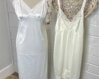 Vintage NWT Vanity Fair Size 36 Tall and Unbranded Size 36 Lace Trimmed Slips