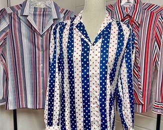 Vintage Long Sleeve Button-up Blouses - Lady Arrow, Levi Strauss and Koret