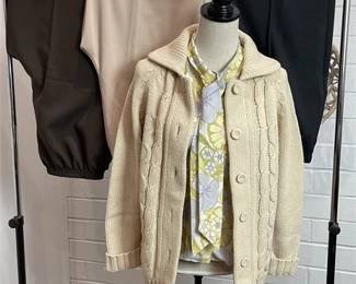Vtg Clothing with (3) pair Blair size 14 Pants, Sweater and Button-up Top