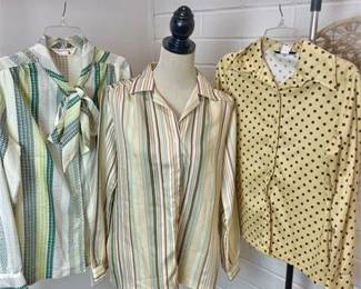 Vintage Long Sleeve Button-up Blouses - Lady Arrow, Jack Winter and Unbranded