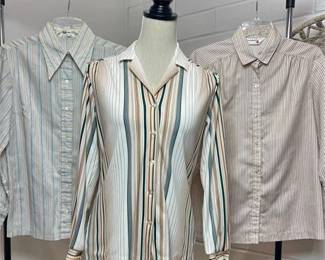 Vintage Long Sleeve Button-up Blouses - Lady Arrow, Glenbrooke & Unbranded