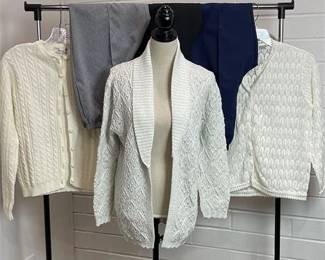 Vtg Clothing with (3) pair Blair size 14 Pants and (3) Sweaters