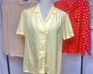 Vintage Long & Short Sleeve Button-up Blouses - Judy Bond, Hiatus & Unbranded