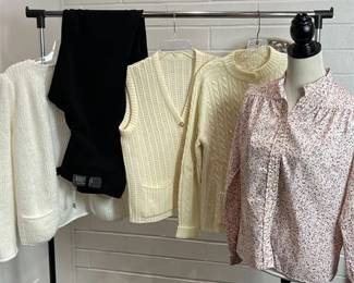 NWT Chico's Size 2 Pants w/ (3) Sweaters and Button-up Long Sleeve Top