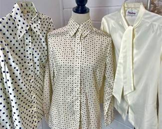 Vintage Long Sleeve Button-up Blouses - Jack Winter, Alex Colman & Symphony