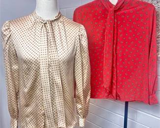 Vtg Button-up Blouses - Country Sophisticates by Pendleton and Jones New York