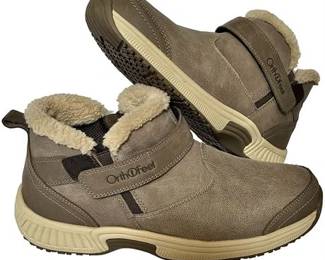 OrthoFeet Sienna Gray Women’s Boots Size 10.5 D Wide