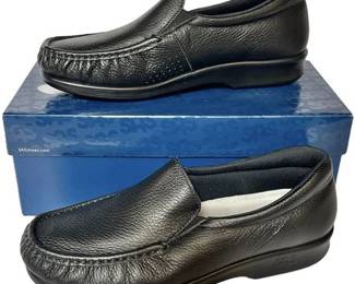 SAS Twin Leather Slip-On Comfort Women’s Loafers Size 10 W