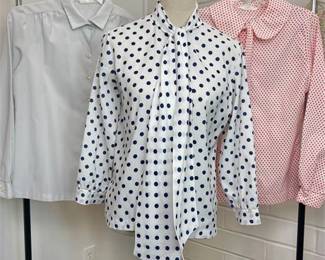 Vintage Long Sleeve Button-up Blouses - Lee Mar, Judy Bond and Unclear
