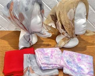 6 Vintage Head Scarves