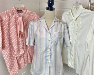Vintage Short & Long Sleeve Button-up Blouses - Laura Mae, Gianna & Mardi Modes