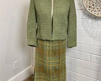 Vintage Evan Picone Jacket and Skirt Two Piece Suit Set
