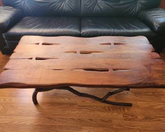 Pier 1 Cortez Branch coffee table & end table. Very solid & has beautiful dove tail details in the wood. 