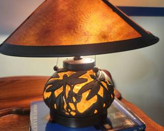 Dragonfly Glass Lamp