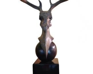 James Paulsen " Lord of the Hunt" Bronze Bust Deer