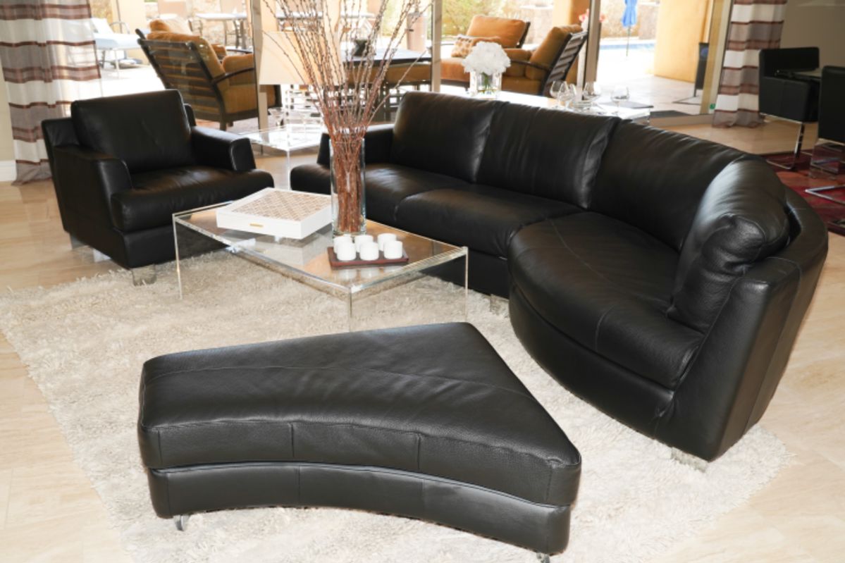 Natuzzi Spa sectional & Natuzzi Spa easy chair