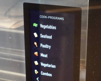 June oven cook programs menu