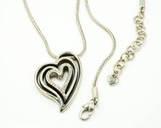 Brighton heart pendant w/chain