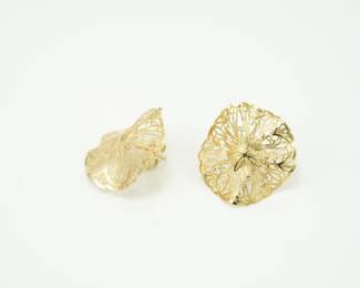 14k filigree earrings