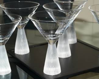 Artland Prescott martini glasses-very MCM
