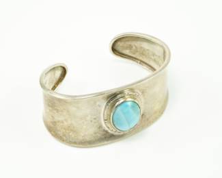 Sterling & larimar cuff bracelet