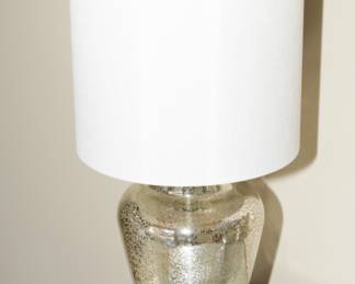 Mercury glass accent table lamp