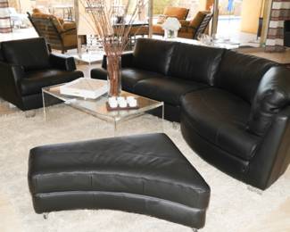 Natuzzi Spa sectional & Natuzzi Spa easy chair