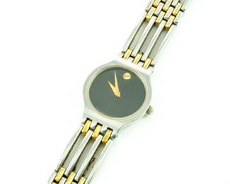 Movado two tone watch